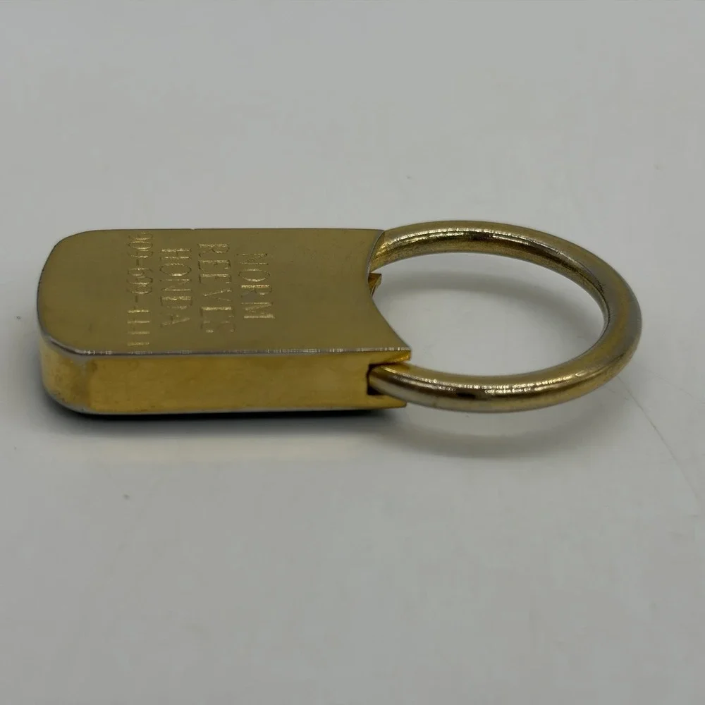 Vintage Honda Keychain Black & Gold Norm Reeves Honda Cerritos California